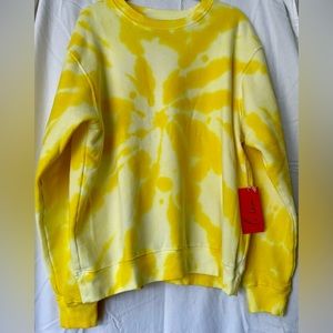 La Detresse Revolve Electric Lemonade Tie Dye Sweatshirt L